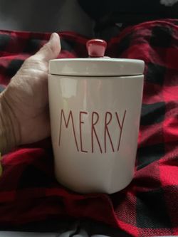 Rae Dunn Christmas Merry Canister
