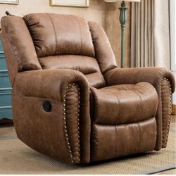 Brown Leather Recliner 