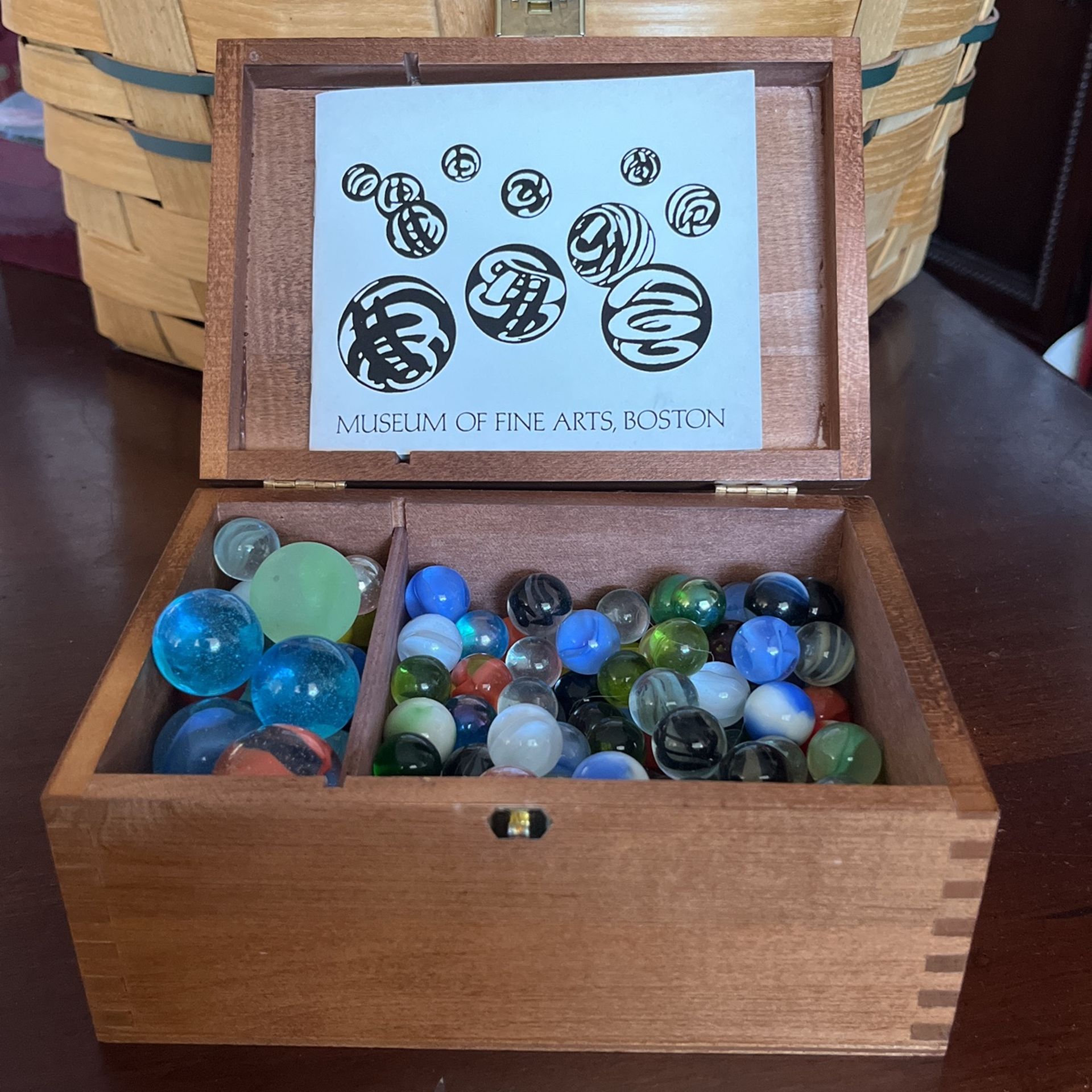 Marbles - Complete set in wood box from MOFA Boston