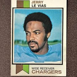 1973 Topps Jerry Le Vias San Diego Chargers #522 Football Card Vintage Collectible Sports NFL