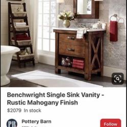 New Pottery Barn Bathroom Vanity 