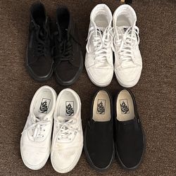 4 Pairs Of Vans