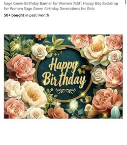 Birthday Backdrop And Runners 