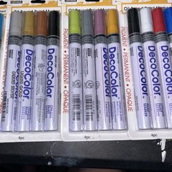 BRAND NEW Marcy Uchida DecoColor Lot Of 4 - 13 Markers Total