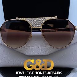 925 Silver with 18.92 CT Moissanite Diamond Designer Glasses