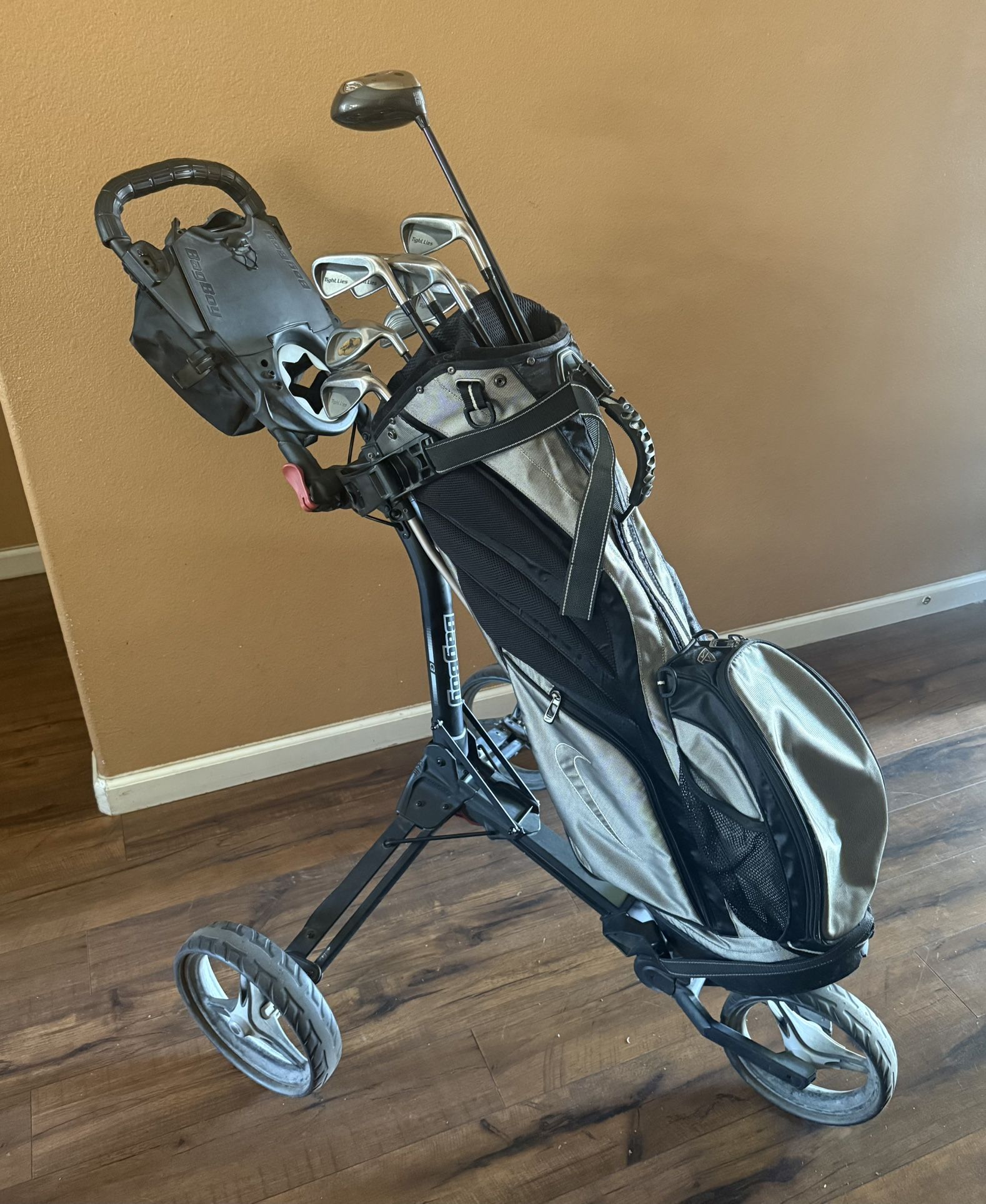 Golf Set Bundle W/ Bag Boy Golf Cart 