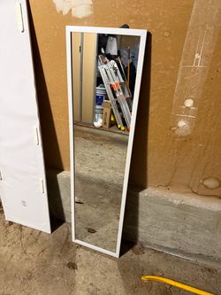 Full Length Wall Mirror White Frame
