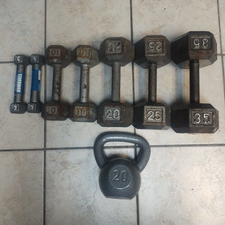 Hexagon Dumbbells 