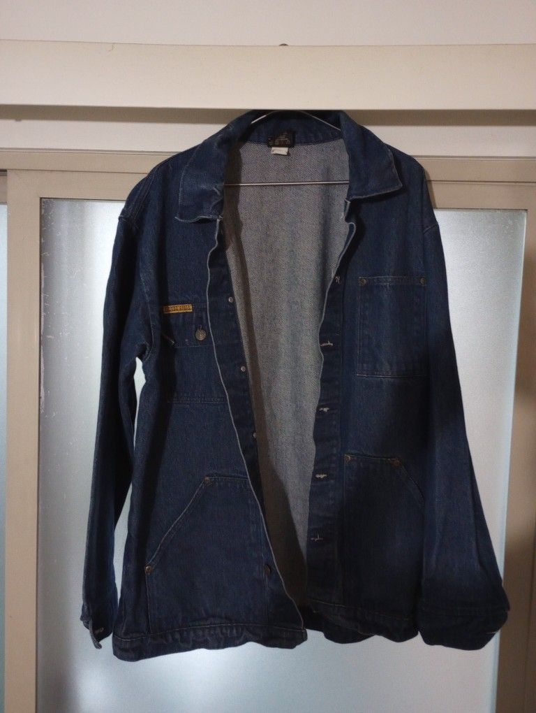 SALE PENDING: Vintage Prison Blues Jean Jacket (Medium)