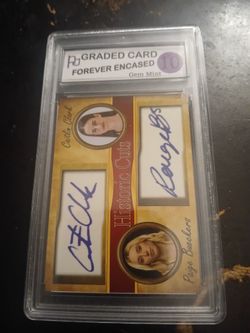 2025 Historic Cuts Caitlin Clark and Paige Bueckers Rookie Auto facsimile Gem Mint 10 custom