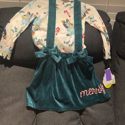 Bluey Toddler girls Christmas Dress