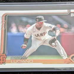 2025  Topps Series 1 #156 Marco Luciano, San Francisco Giants 