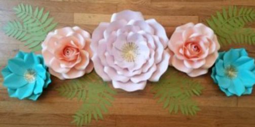 Paper flower room or party decorations