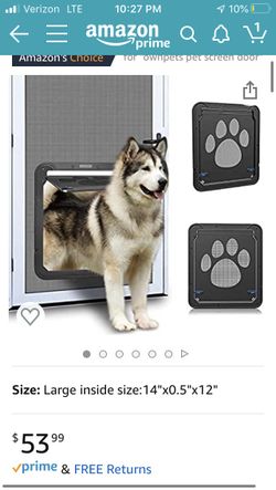 Pet screen door