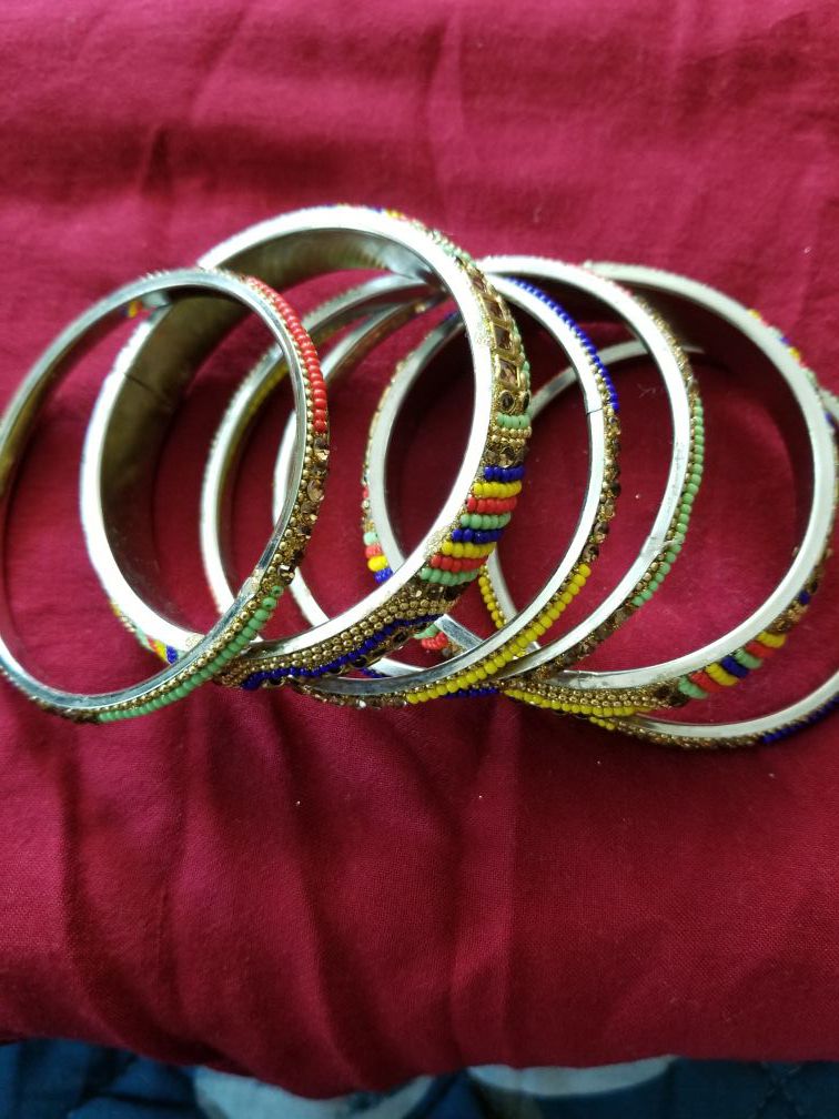 Indian gold plated bangles