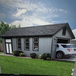 12x24 Foot Garage, Manage, She Shed 