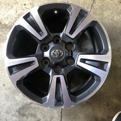 4 RIMS TOYOTA TRD STOCK SIZE 17  THEY FIT TACOMA SEQUOIA 4RUNNER GREAT CONDITION AND GREAT SHAPE 6 LUGS 