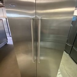 Viking 48” Built-In Side-by-Side Refrigerator - 2022 Model - Stainless Steel
