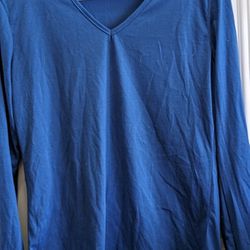 Womens Royal Blue Sexy Bare Shoulder Pullover T-Shirt Top Size Medium 12. Bust is 37, tag says XL, its not. Feels like cotton