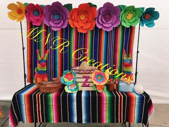 Mexican flower backdrop