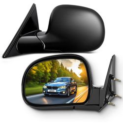 Side mirrors for Chevrolet S10 Blazer (1), GMC S-15 Sonoma (1), Isuzu Hombre (1), and Oldsmobile Bravada (1).