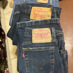 Lote De Pantalones Levi’s   ,Lucky 🍀 Brand ,  Ralph Lauren, Calvin Klein 