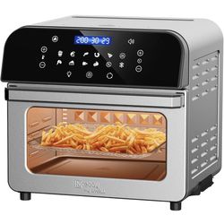 whall Air Fryer Oven,12QT 12-in-1 Air Fryer Convection Oven,Rotisserie,Roast,Bake,Dehydrate,12 Cooking Presets,Digital Touchscreen,Stainless Steel,wit