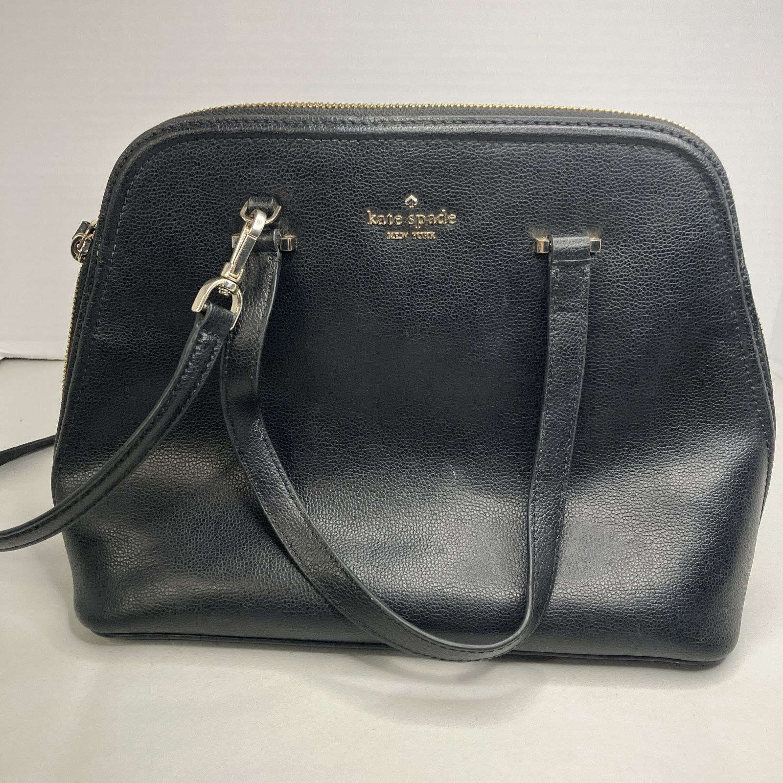 Kate Spade Black Satchel Purse w/ Removable Crossbody Strap