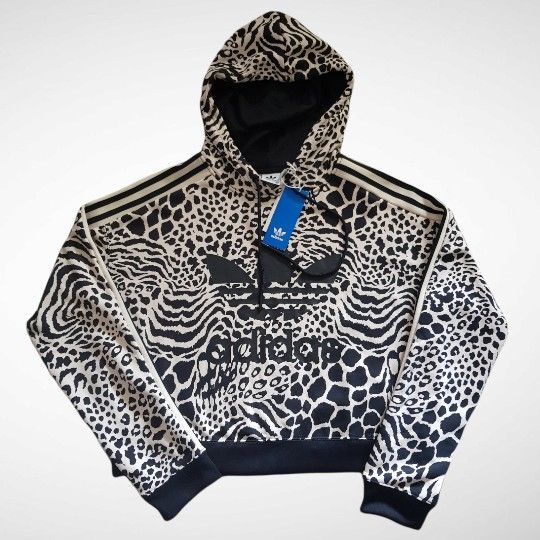 New Adidas Cropped Hoodie 