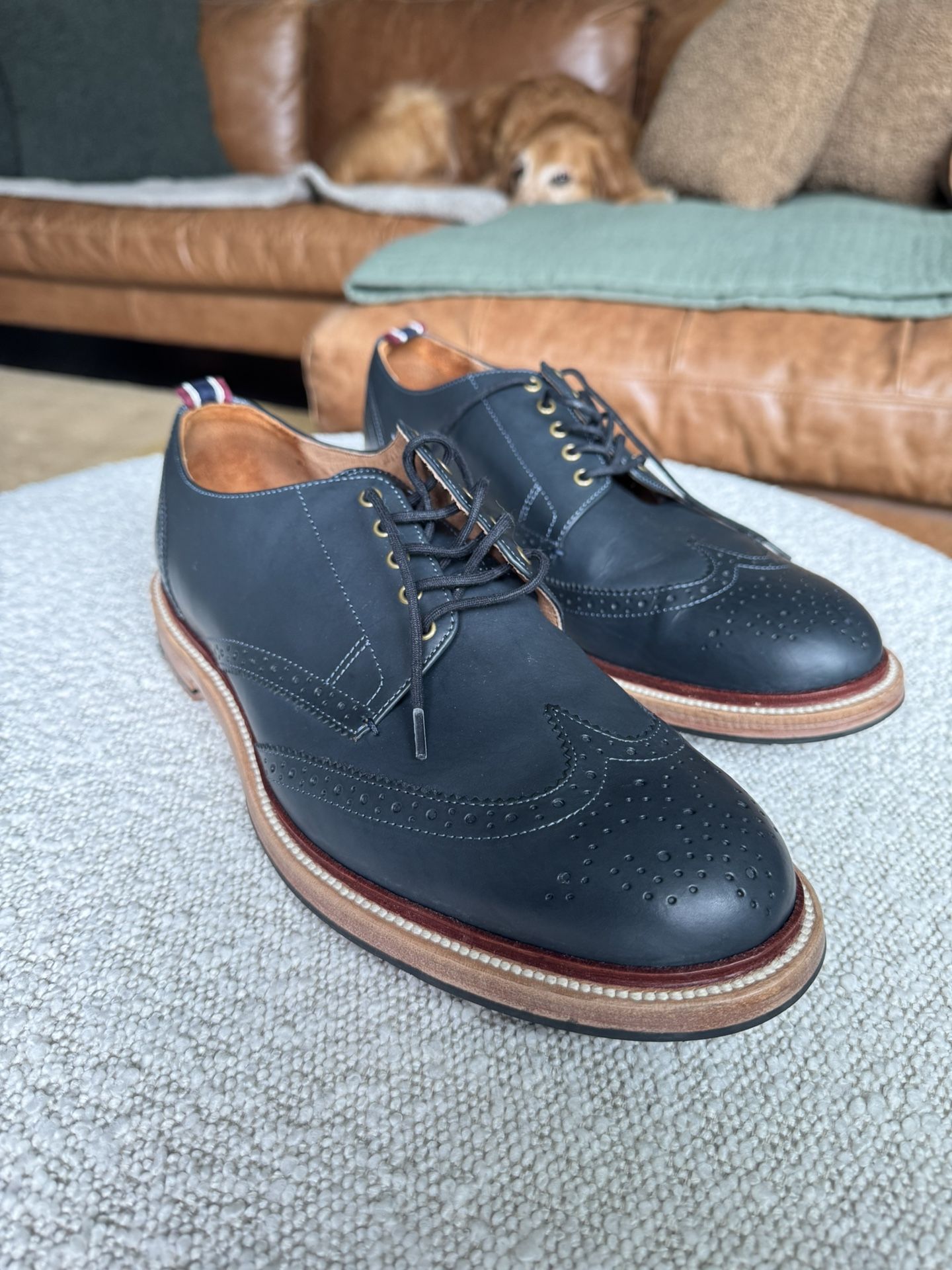 J. Crew Italian Leather Wingtip Derby Shoes - Men’s 11