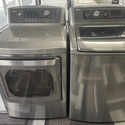 Lg Large Capacity Washer And Dryer Set 