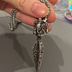 Stainless steel Elephant Amulet Pendant Protection Necklace