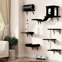 7-in-1 Wall Mounted Cat Climber Set