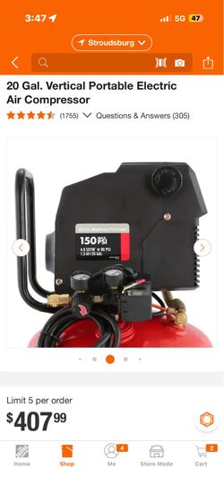 Chrisman air compressor new been used three times