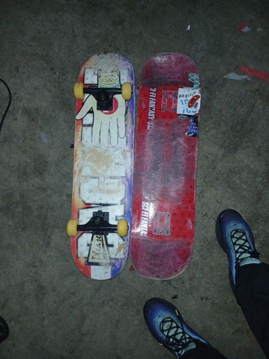 Used Skateboard And Deck