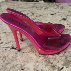 Magenta Clear Heels Cosplay 