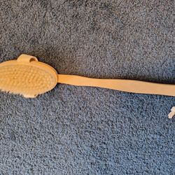 Detachable Wooden Long Handle Shower Brush Exfoliating
