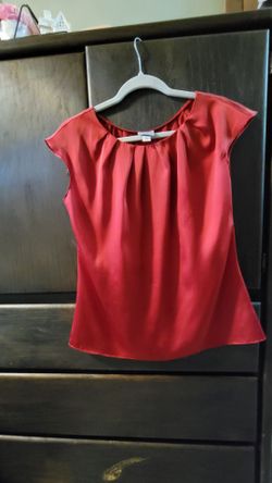 Small burgundy blouse