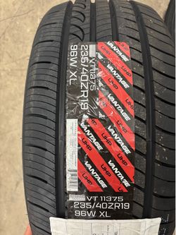 Vantage UHP tires 235/40ZR19