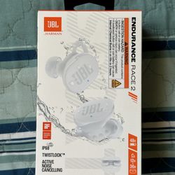 JBL Endurance Race 2 Noise Cancelling True Wireless Sport Headphones (White) $60