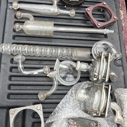 Large Lot Used Laboratory Glass