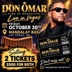 Don Omar Concert tickets at Vegas