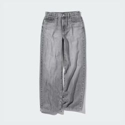 Uniqlo Womens Wide Straight Jeans Size 32