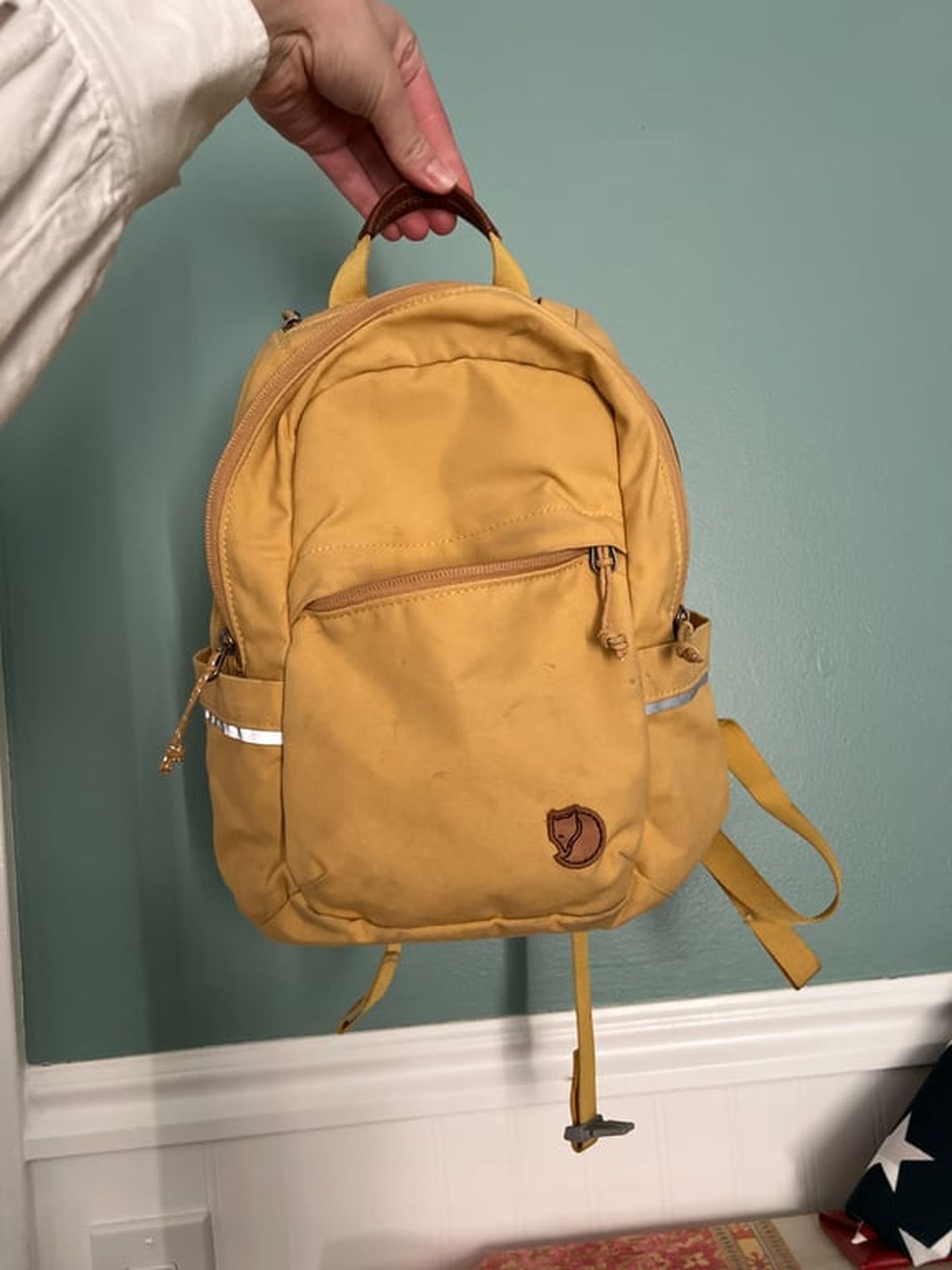 Fjallraven Raven- Mini Backpack In Ochre Yellow