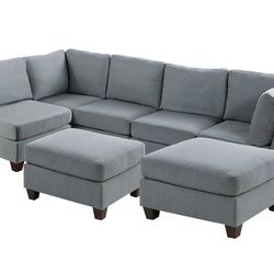 Brand New U Shape Sectional With Free Ottoman