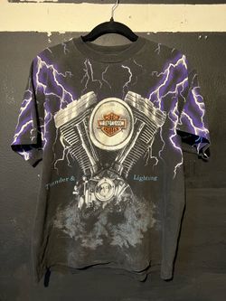 Harley Davidson Thunder Lightning Tee - Honolulu, Hawaii