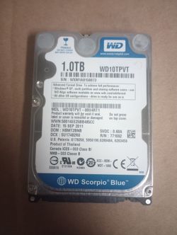 WD Scorpio Blue 1.0 TB W10TPVT X3
