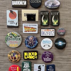 23 Classic Movie And Video Game Pins