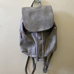 ULTA Beauty Weekender Gray Faux Leather Backpack Casual Bag