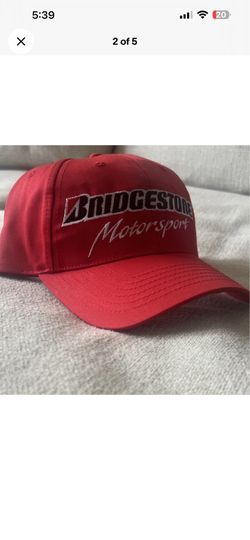 Bridgestone Motorsports red adjustable baseball cap hat one size